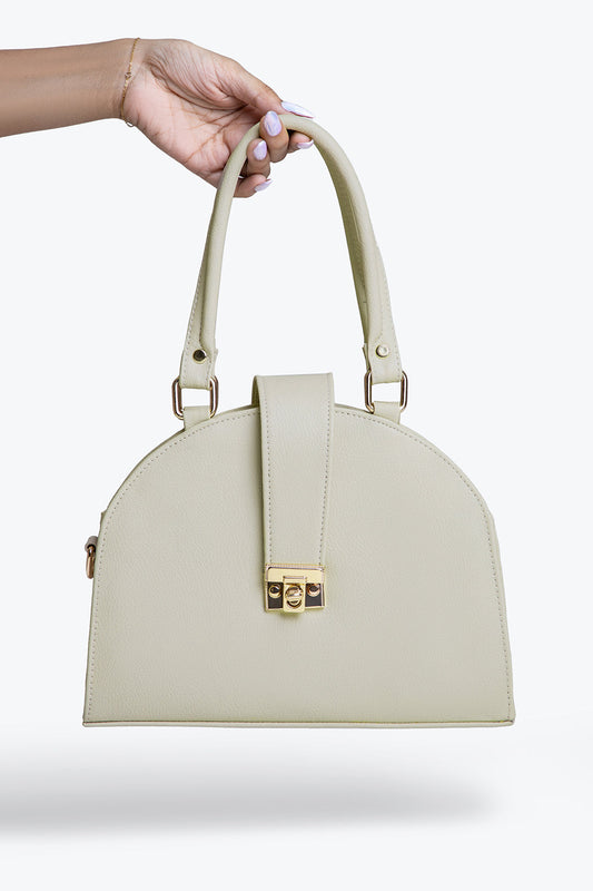 DOME SHAPED CROSSBODY - WHITE - M047