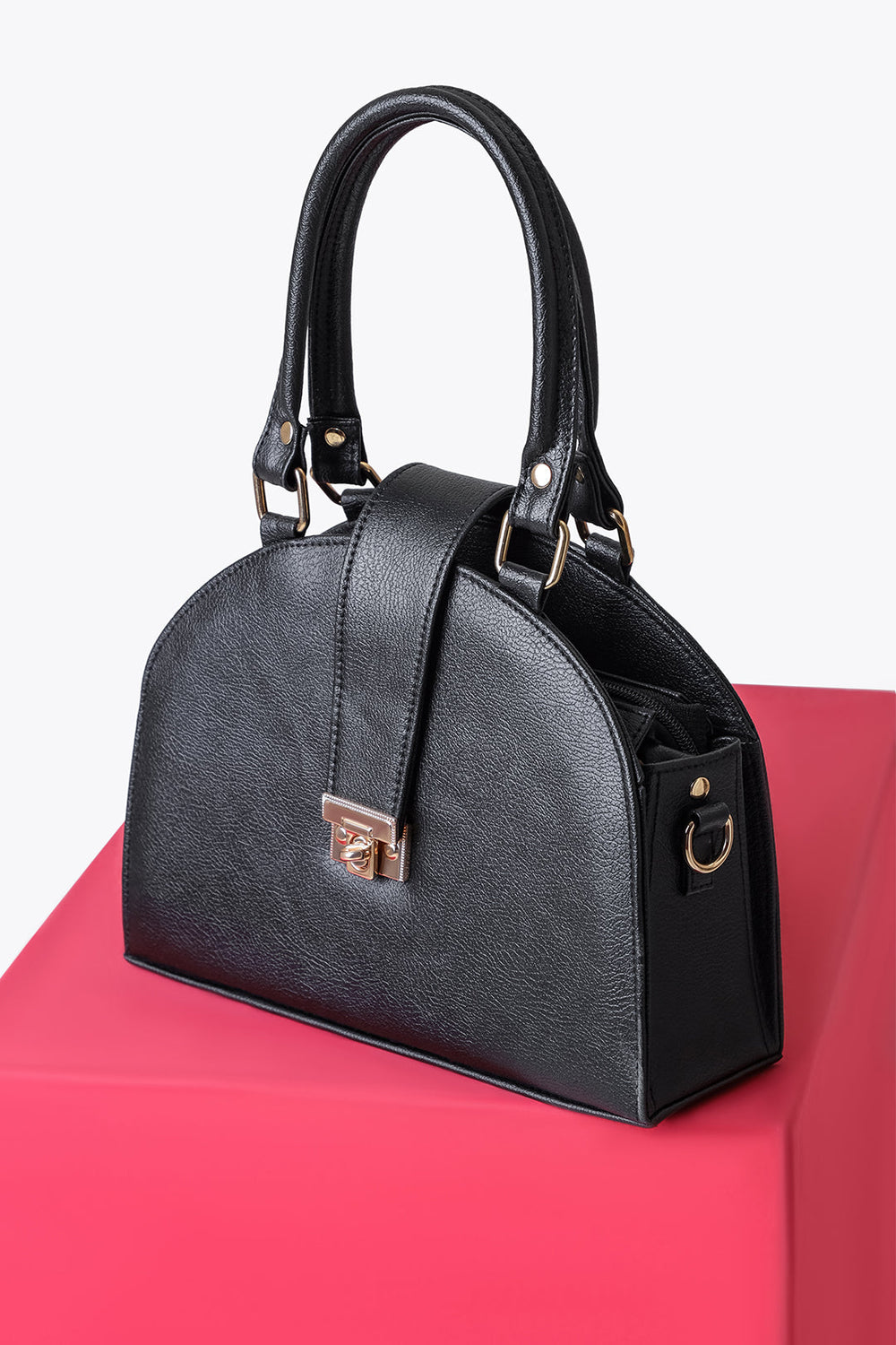 DOME SHAPED CROSSBODY - BLACK - M047 