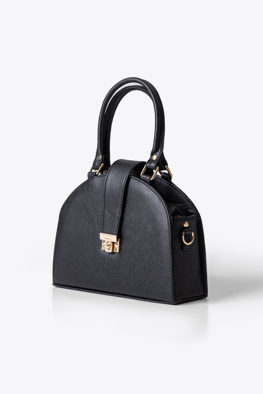 DOME SHAPED CROSSBODY - BLACK - M047