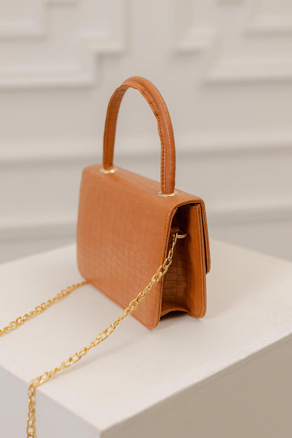 CROC CROSSBODY - BLACK - M029