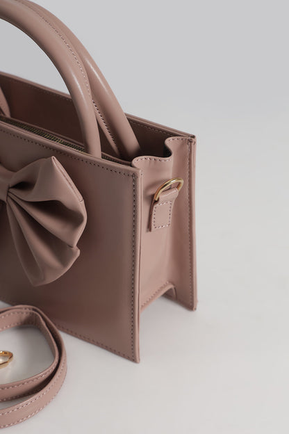 BOW CROSSBODY BAG - BLACK - M027