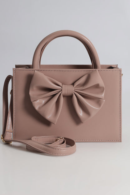 BOW CROSSBODY BAG - BLACK - M027