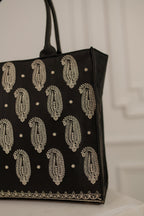 BRODERY CANVAS BAG - WHITE - M031 WestStyle