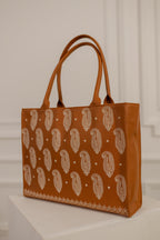BRODERY CANVAS BAG - WHITE - M031 WestStyle