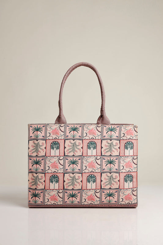 FLORAL CANVAS BAG - M019