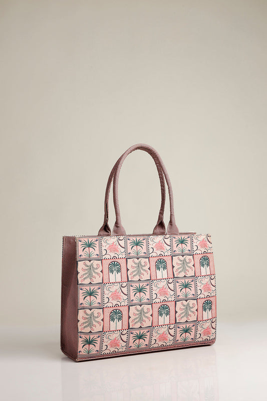 FLORAL CANVAS BAG - M019