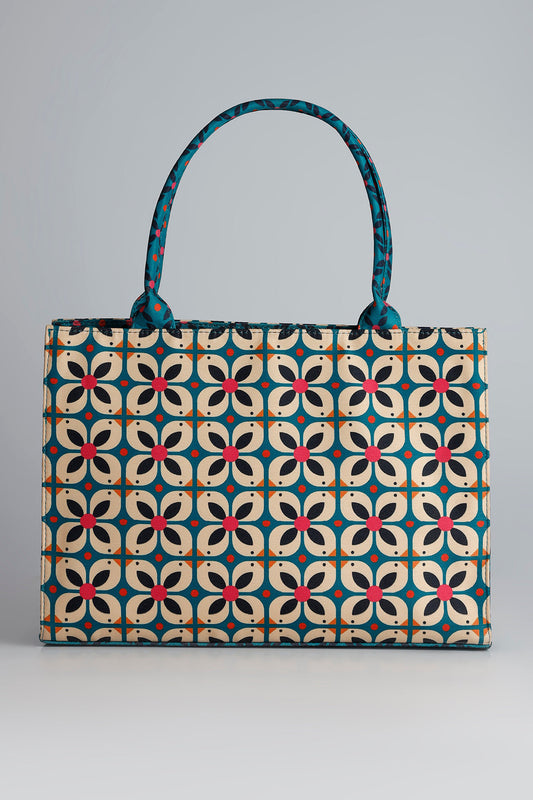 GEOMETRIC FLORAL CANVAS -  M020