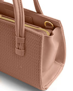 WOVEN HANDBAG - PINK - M116