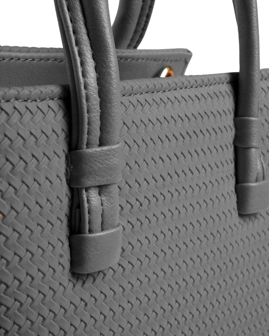 WOVEN HANDBAG - PINK - M116