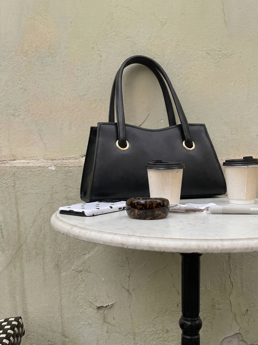 Detachable flat strap on WestStyle Baul Ring black crossbody bag side bag for women Pakistan