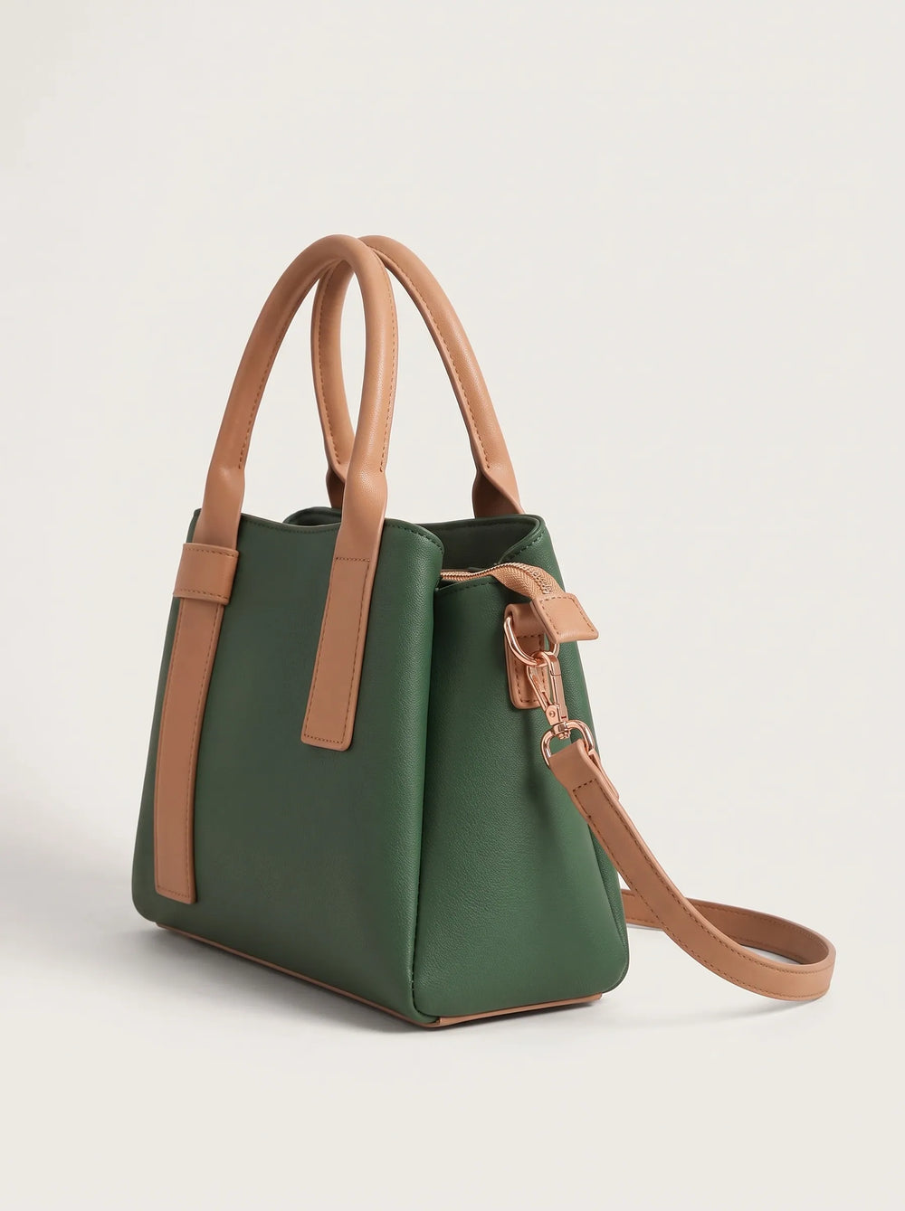 Detachable flat strap with rose gold clip on WestStyle Roma green shoulder bag crossbody shoulder bag Pakistan