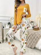 YELLOW FLOWER POCKET SUIT- YELLOW - M064