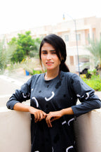 PATTERN PRINTED SUIT - BLUE - M080