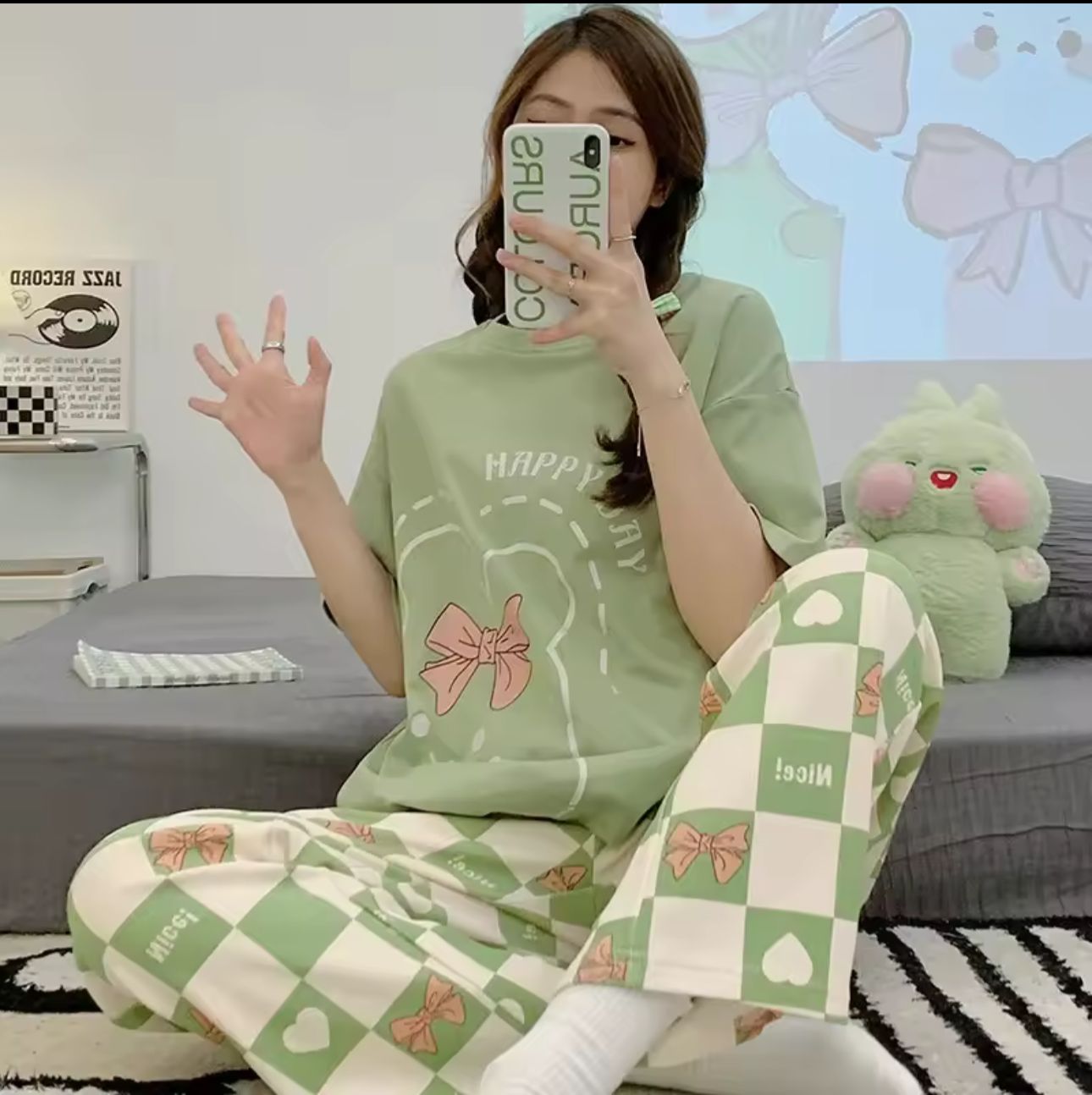 HAPPY DAY SUIT - GREEN - M082