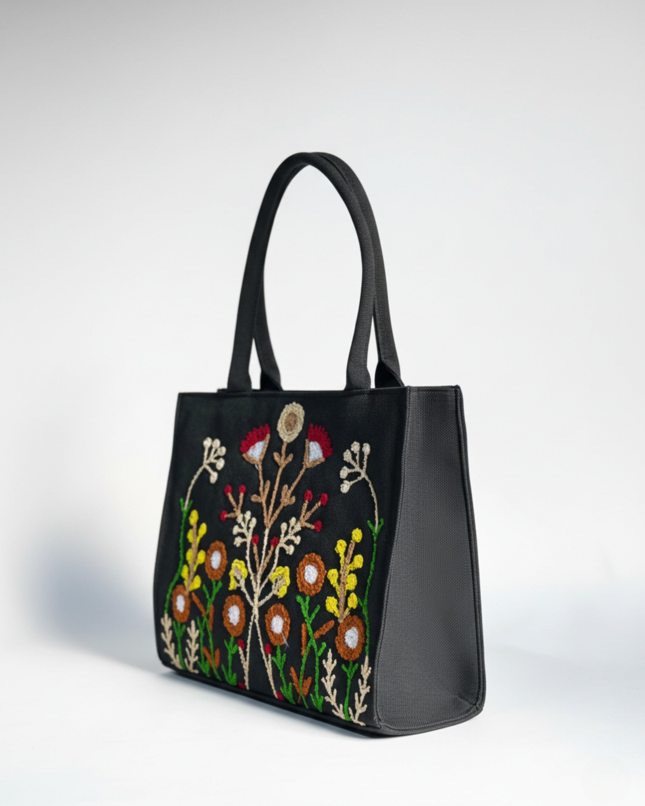 WOODY FLORA CANVAS - BEIGE - M038