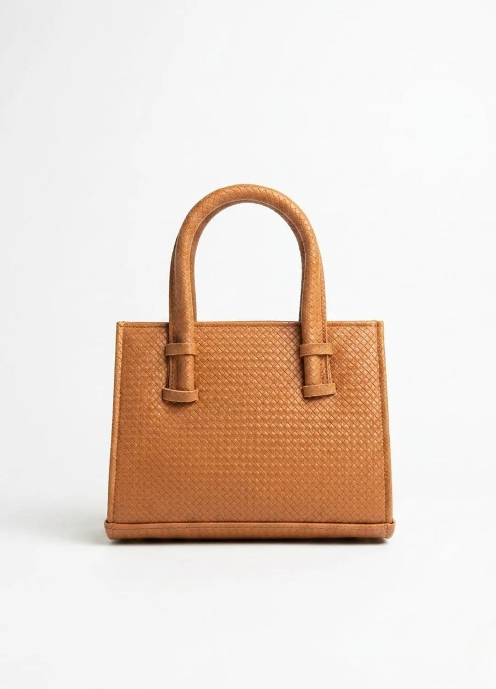 WOVENHANDBAG-MUSTARD