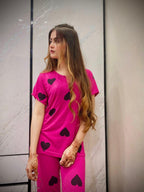 HEART DROP SUIT - PINK - M087