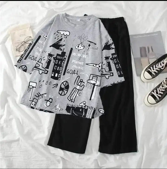 FUNCKY PLANET SUIT - GRAY - M065