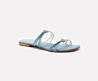 KNIT SANDALS - BLUE - M127