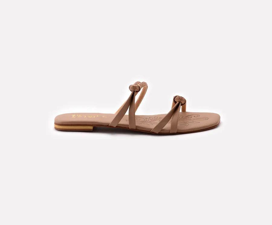 KNIT SANDALS - BEIGE - M127
