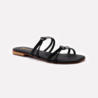 KNIT SANDALS - BLACK - M127