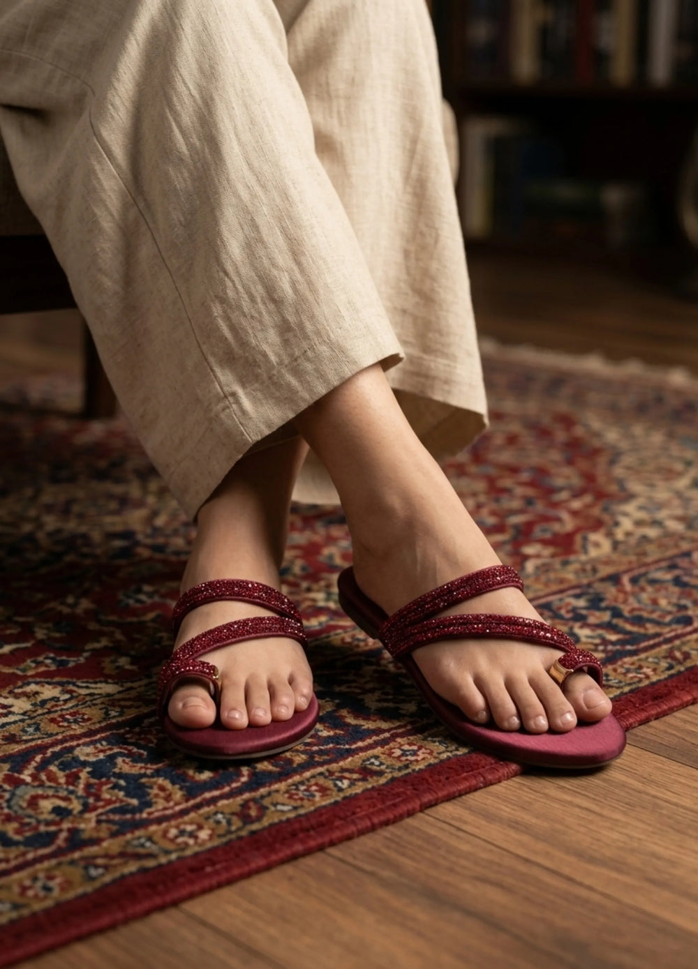 Women_s-Aura-Flat-Slide-Chappal-Maroon_2