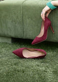 WOMEN'S GARNET COURT HEEL - MAROON - M199 