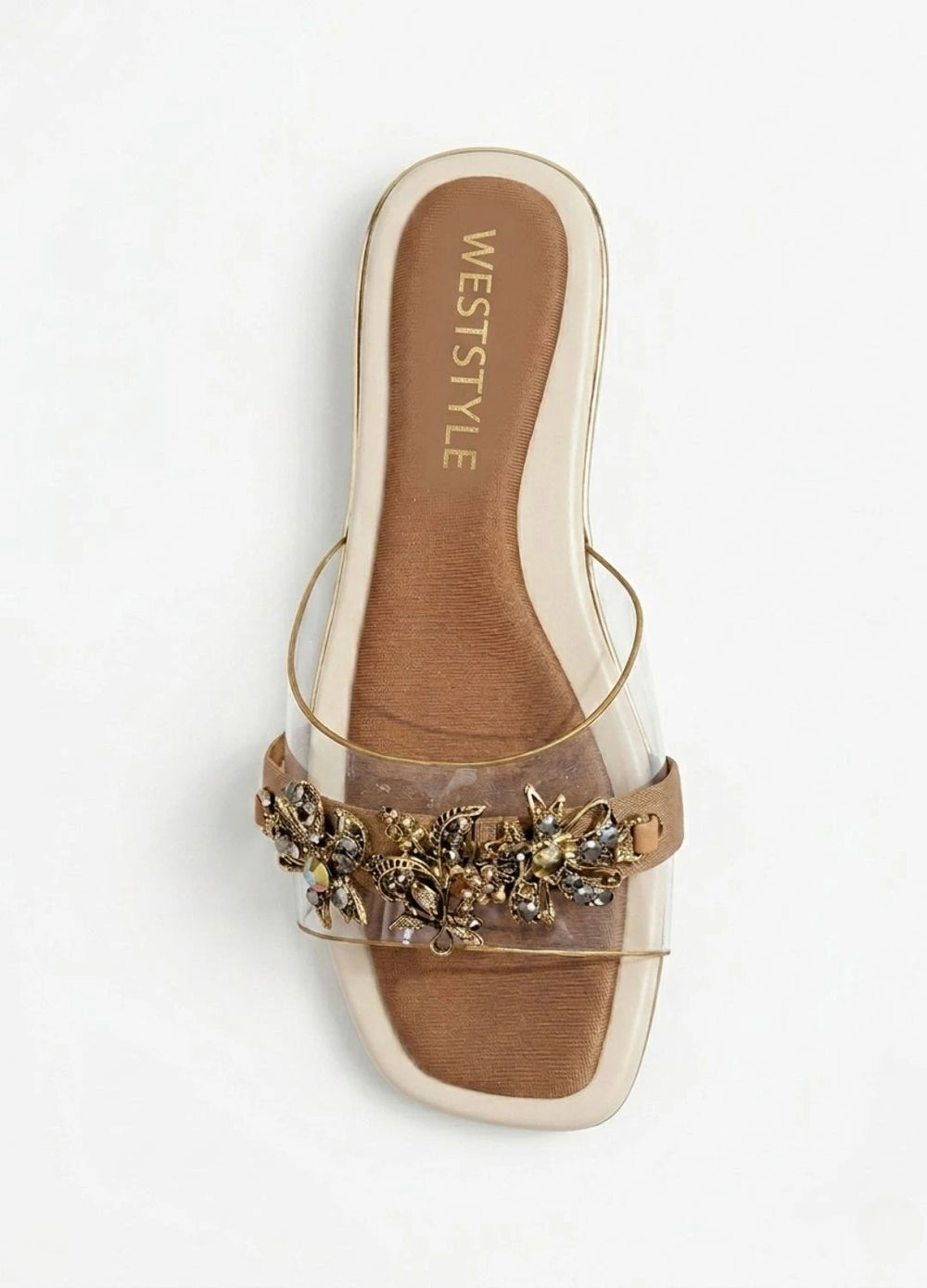 WOMEN'S JELLY FLOWER SLIDES - M195 