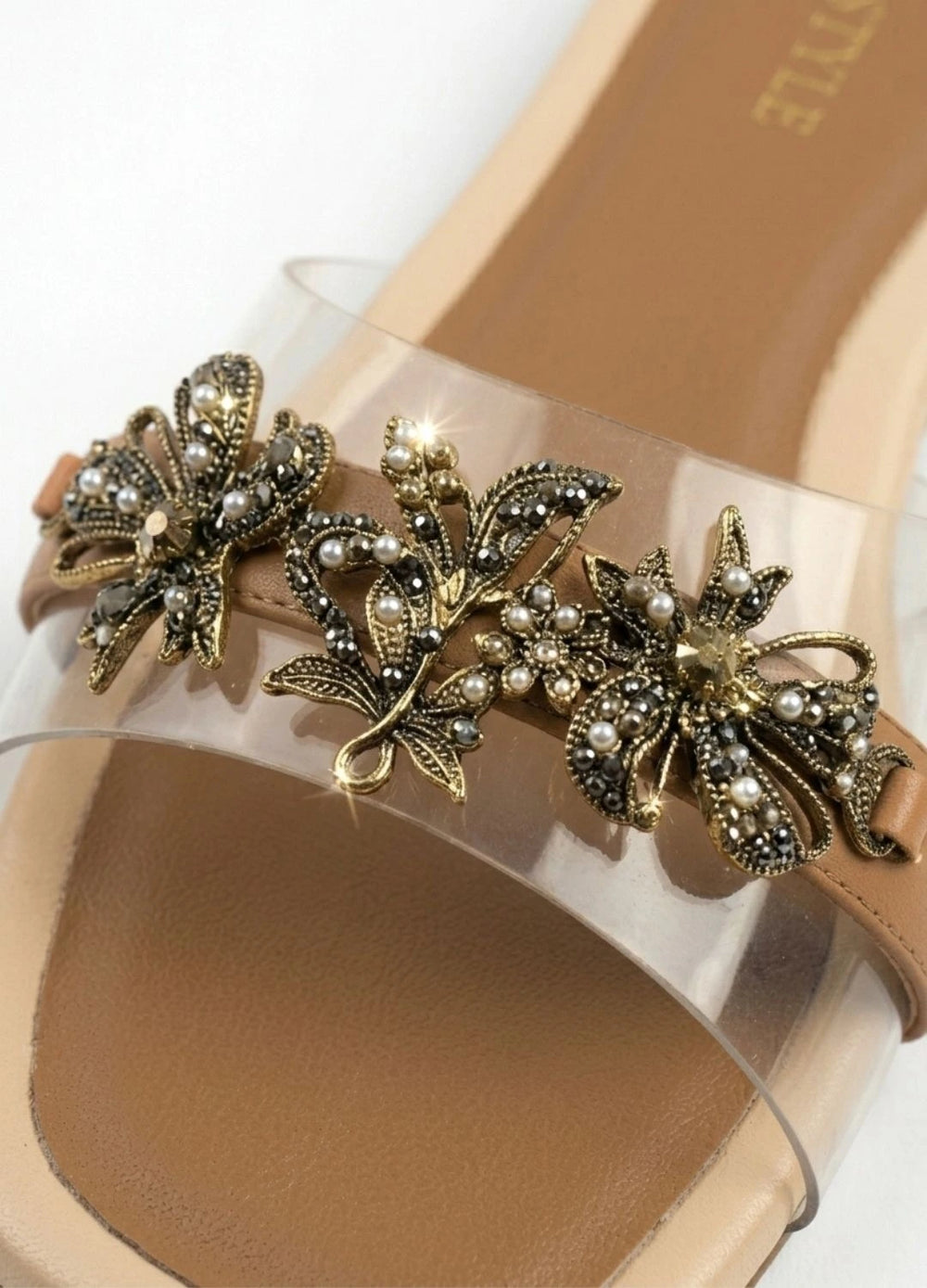 WOMEN'S JELLY FLOWER SLIDES - M195 