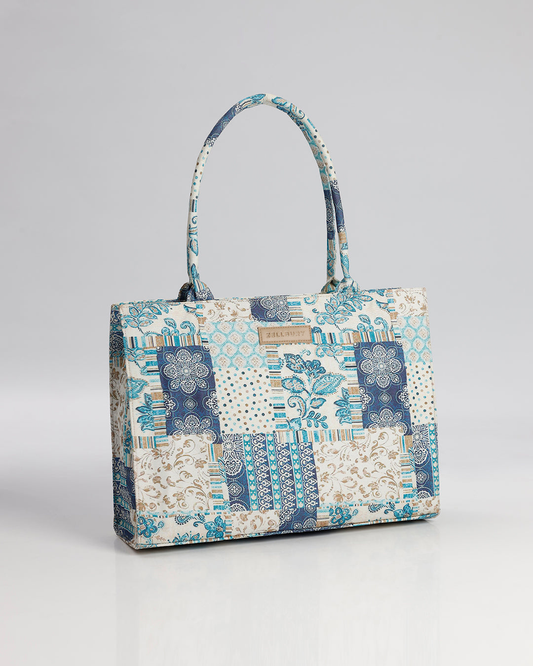 ARTISTIC BLUE PATCHWORK - M033