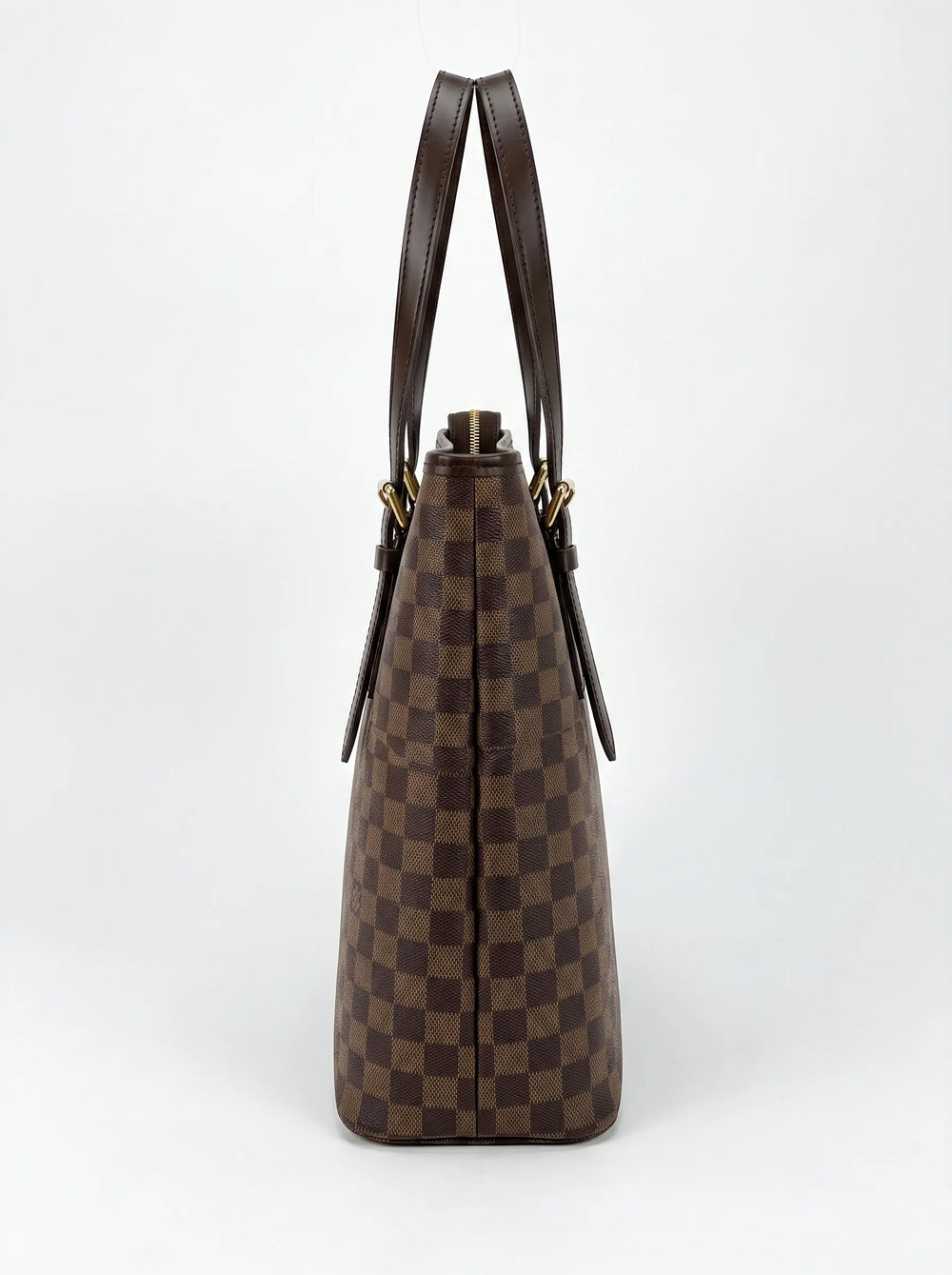 WestStyle brown checkerboard tote bag styled for office or university large zipper tote bag for women in Pakistan