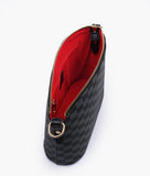 CHECKERED DUO TOTE - BLACK - M072 