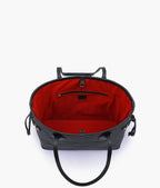 CHECKERED DUO TOTE - BLACK - M072