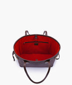 CHECKERED DUO TOTE - BROWN - M072