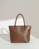 CROCODILE TOTE - BROWN - M142