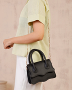 MUFFIN HANDBAG - BLACK - M143