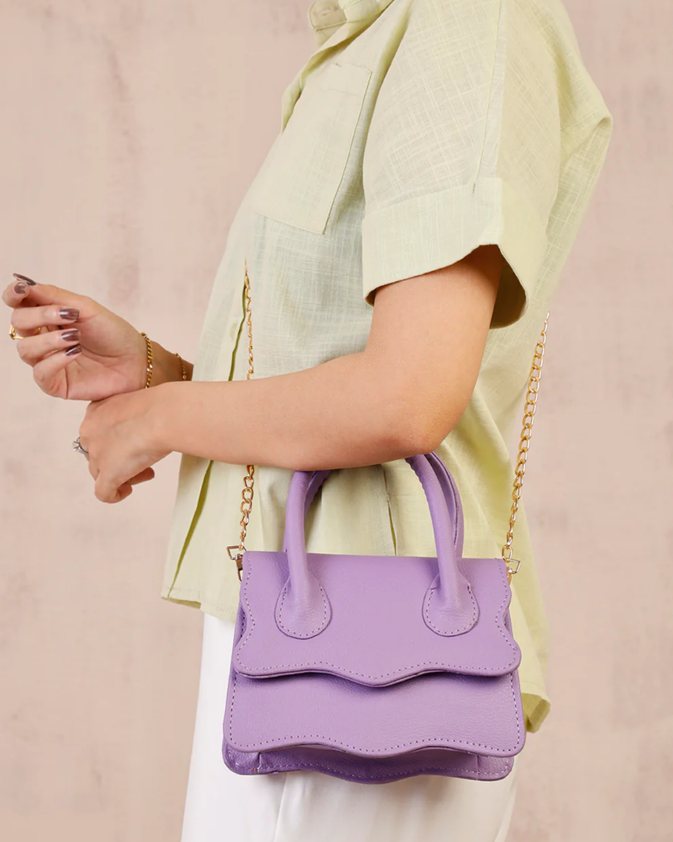 MUFFIN HANDBAG - LILAC - M143