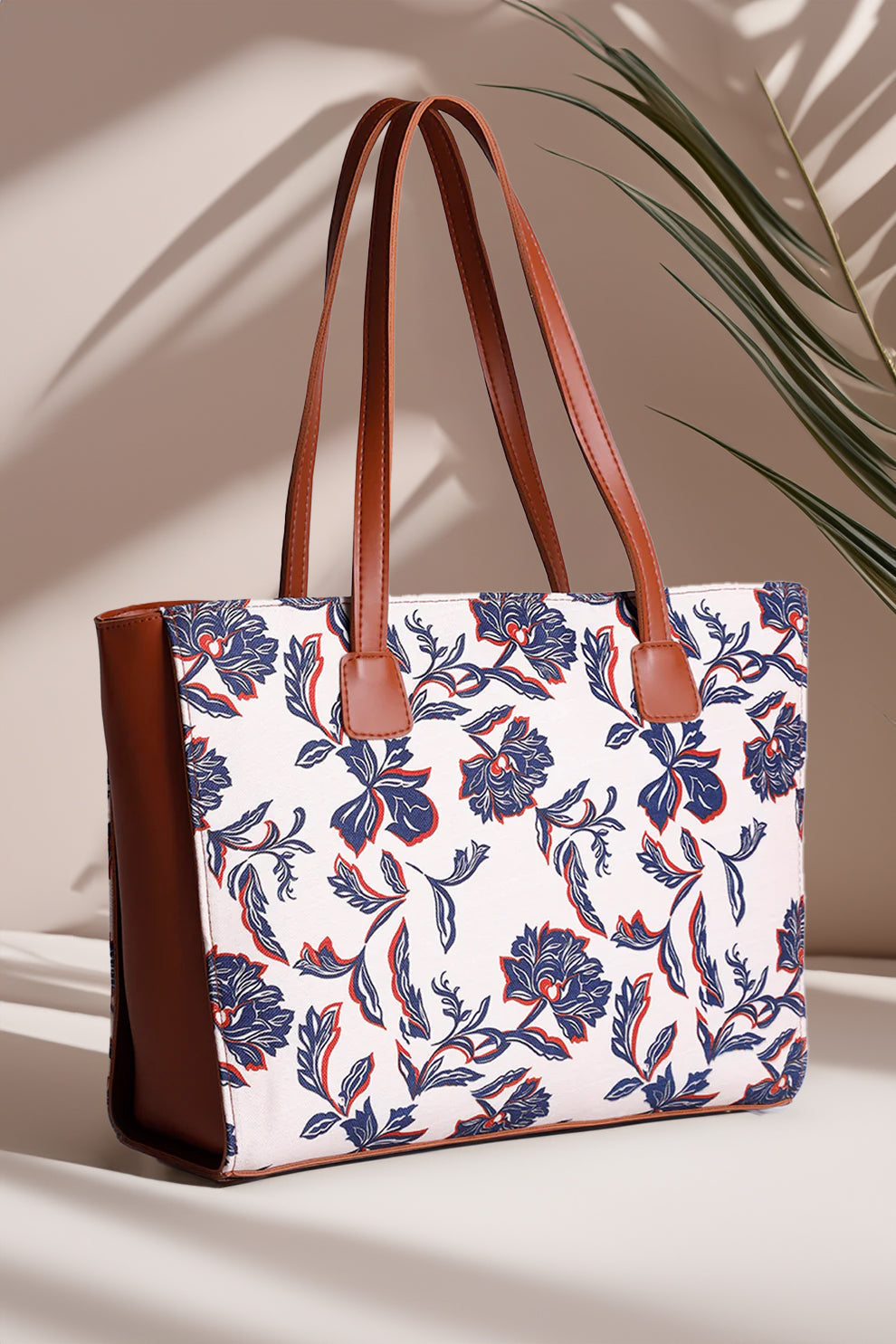 FLORA NAVY SIDE REXINE CANVAS - M107 