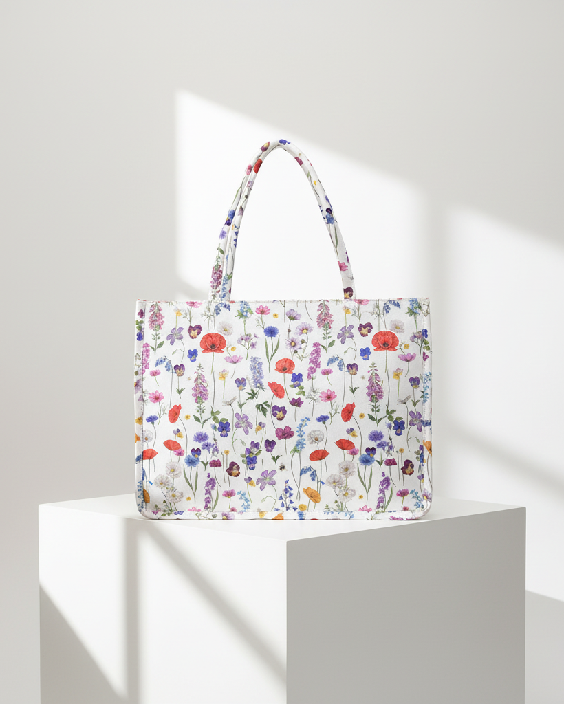 Professional canvas tote bag photography