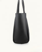 PYRAMID TOTE - BLACK - M002