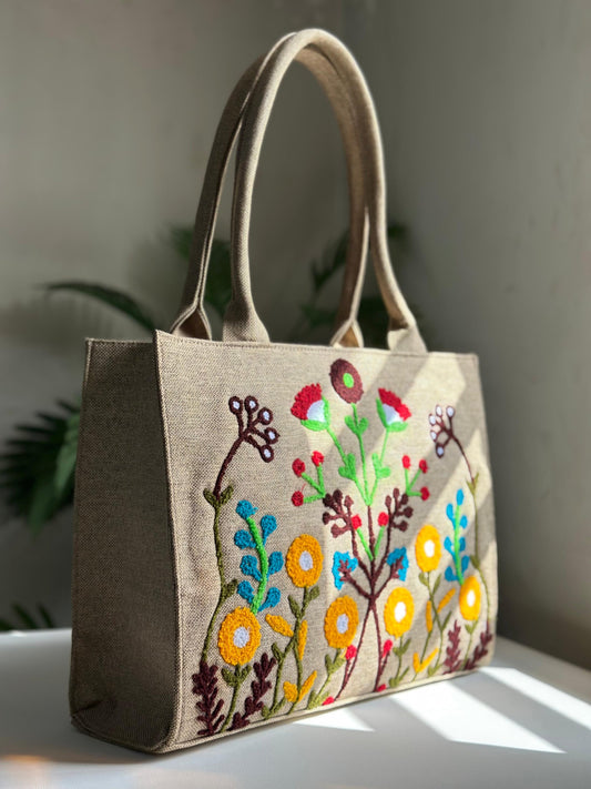 WOODY FLORA CANVAS - M038