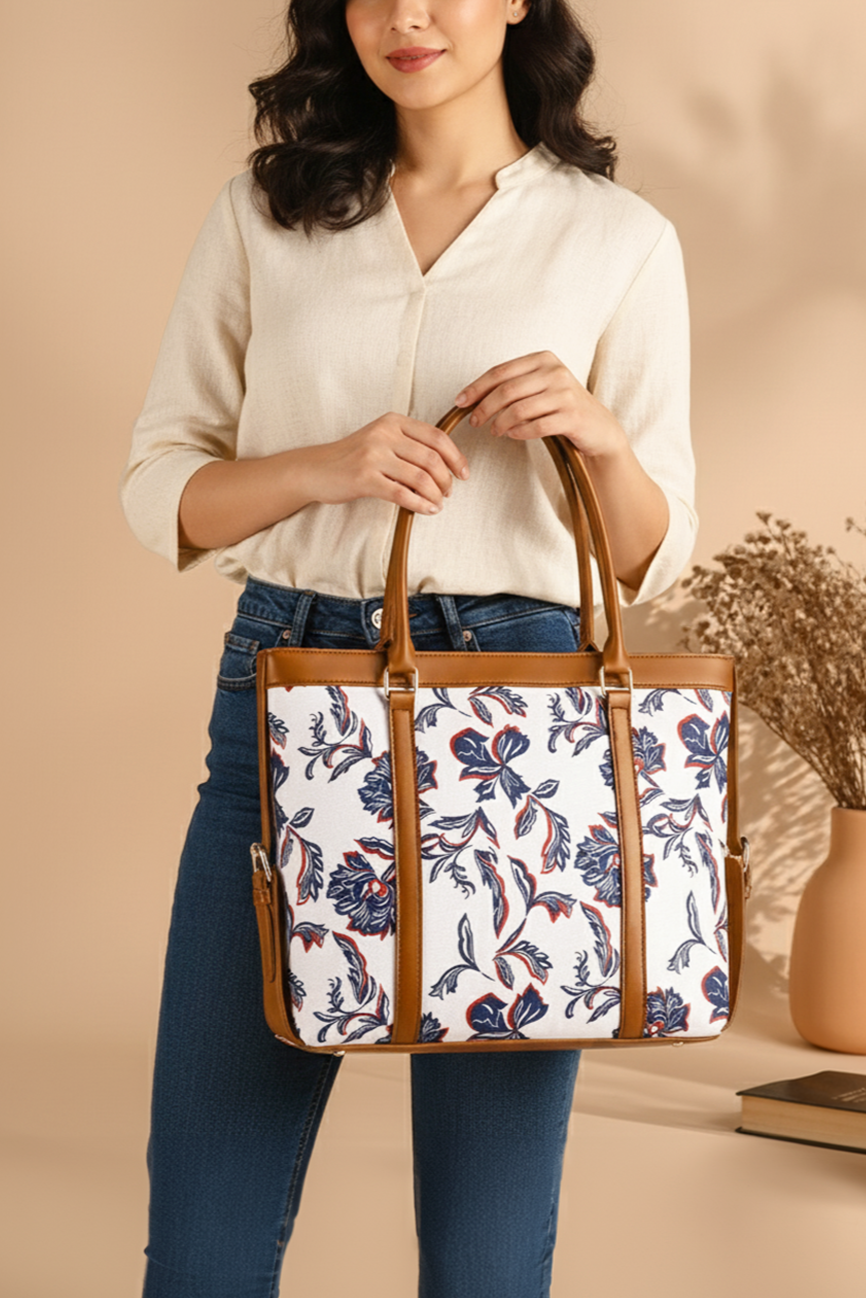 STRAP CANVAS BLUE LEAF - M144 
