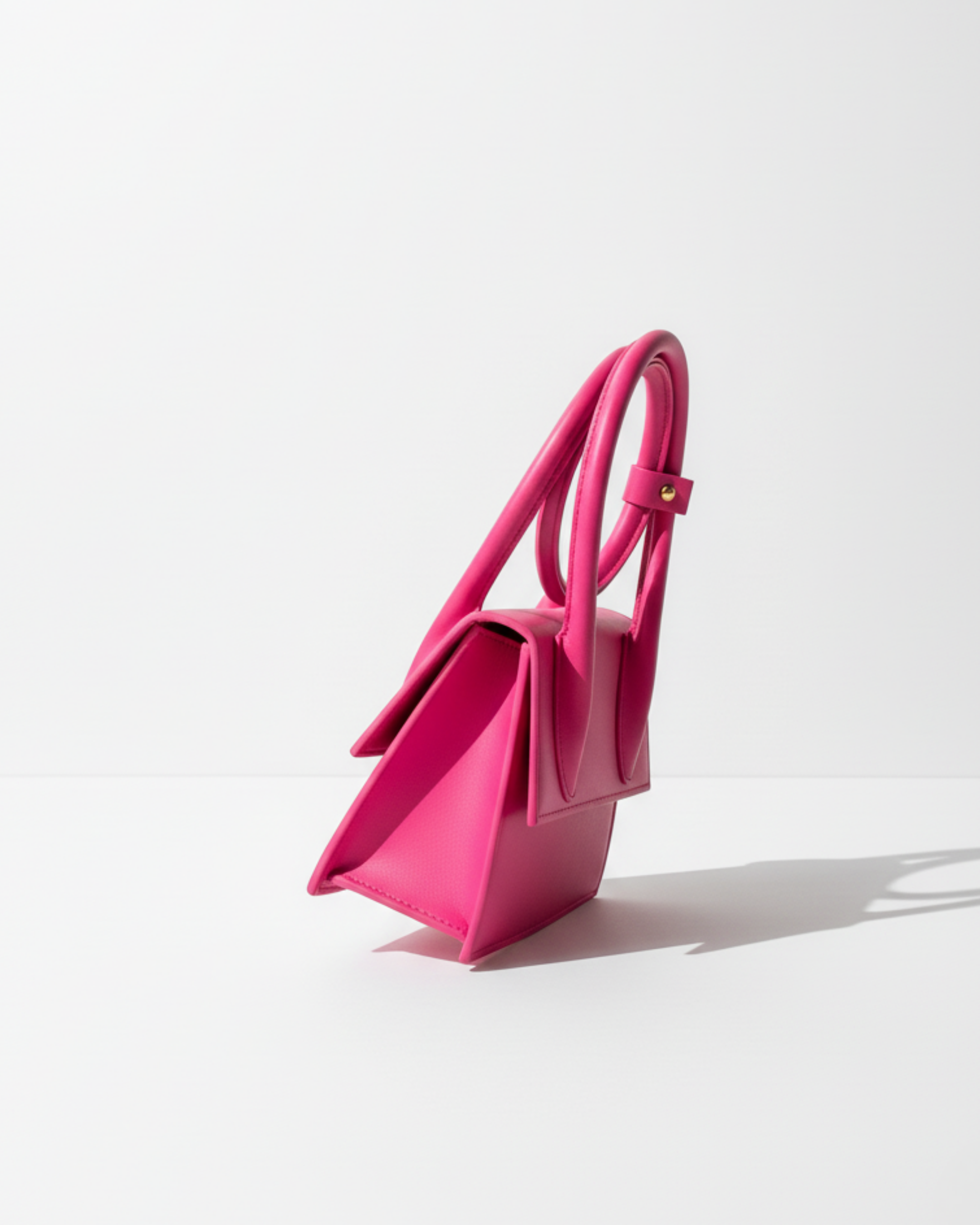 SWIRL HANDBAG - DARK PINK - M145