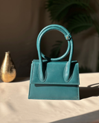 SWIRL HANDBAG - GREEN - M145