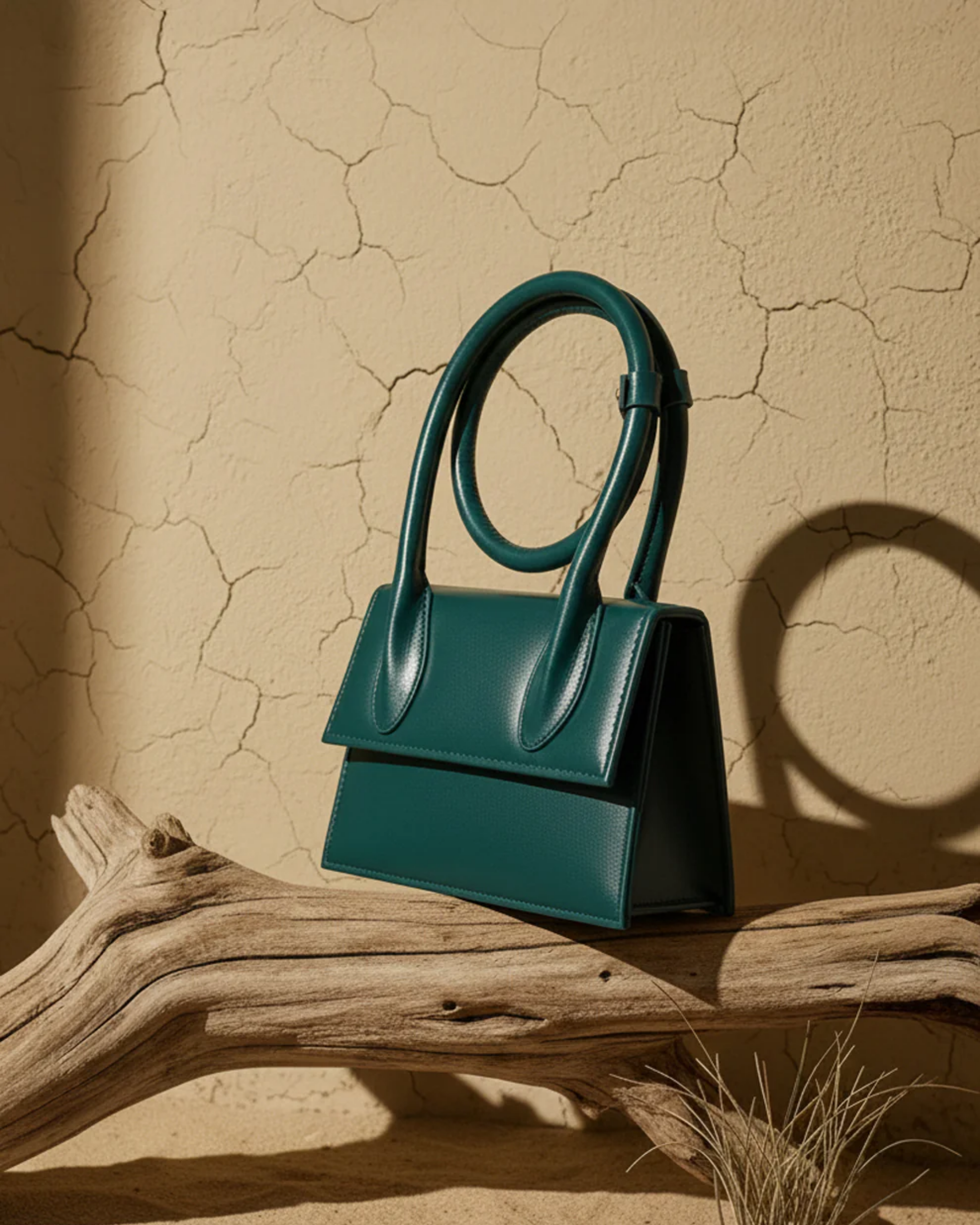 SWIRL HANDBAG - GREEN - M145