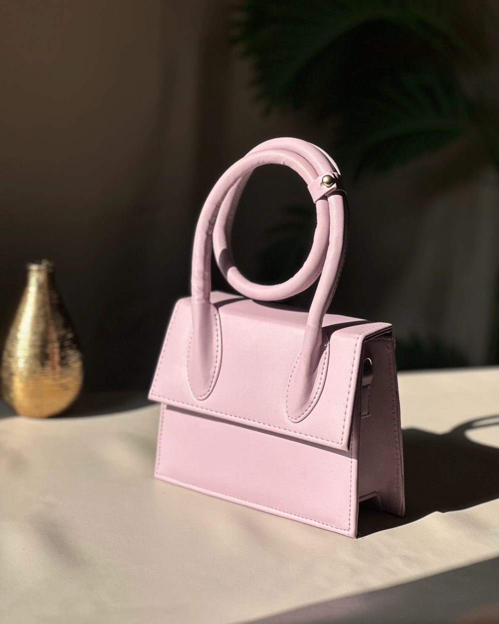 SWIRL HANDBAG - PINK - M145 