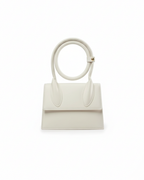 SWIRL HANDBAG - WHITE - M145