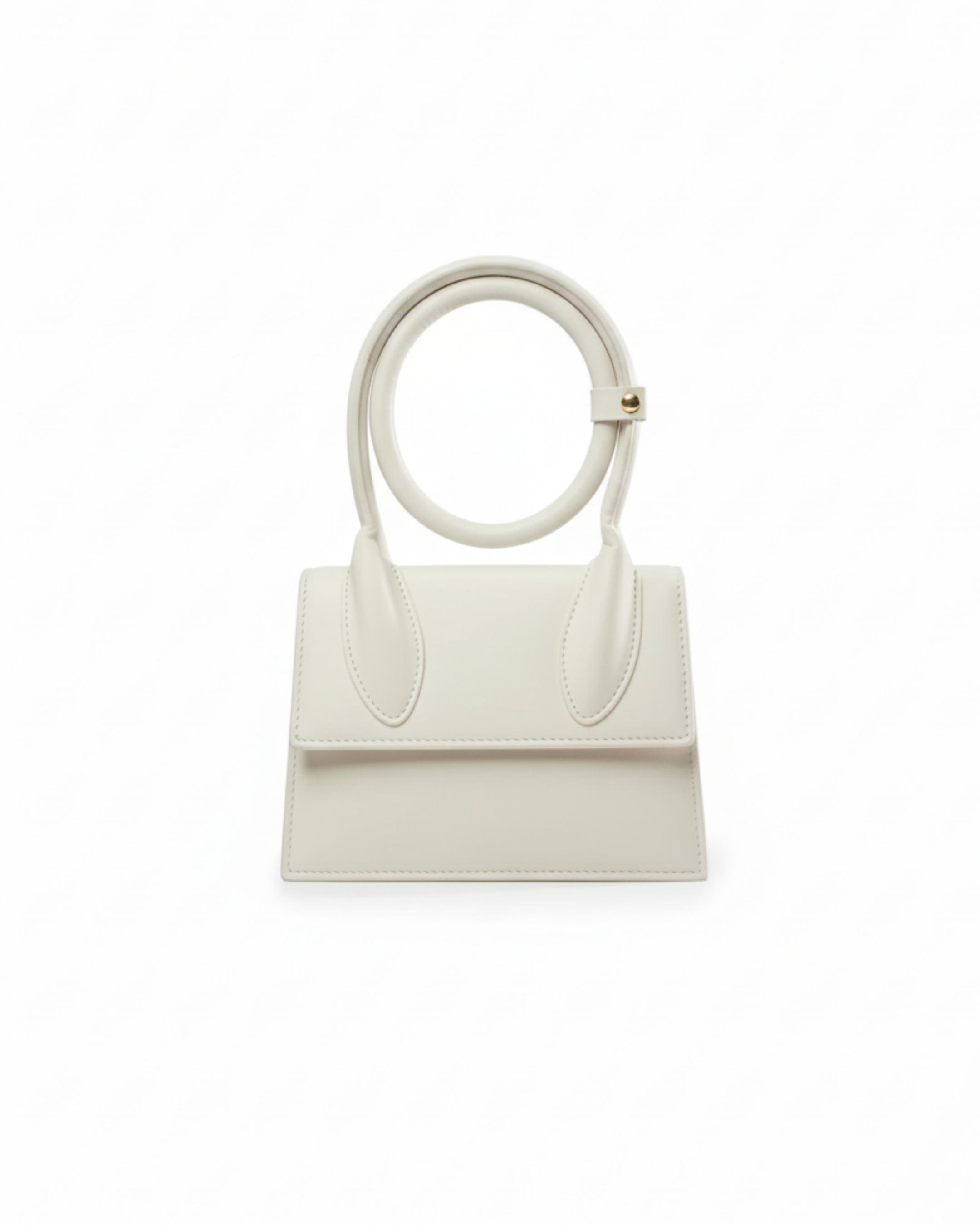 SWIRL HANDBAG - WHITE - M145