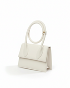 SWIRL HANDBAG - WHITE - M145