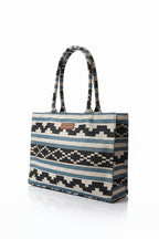 BLUE WAVE CANVAS TOTE - M152